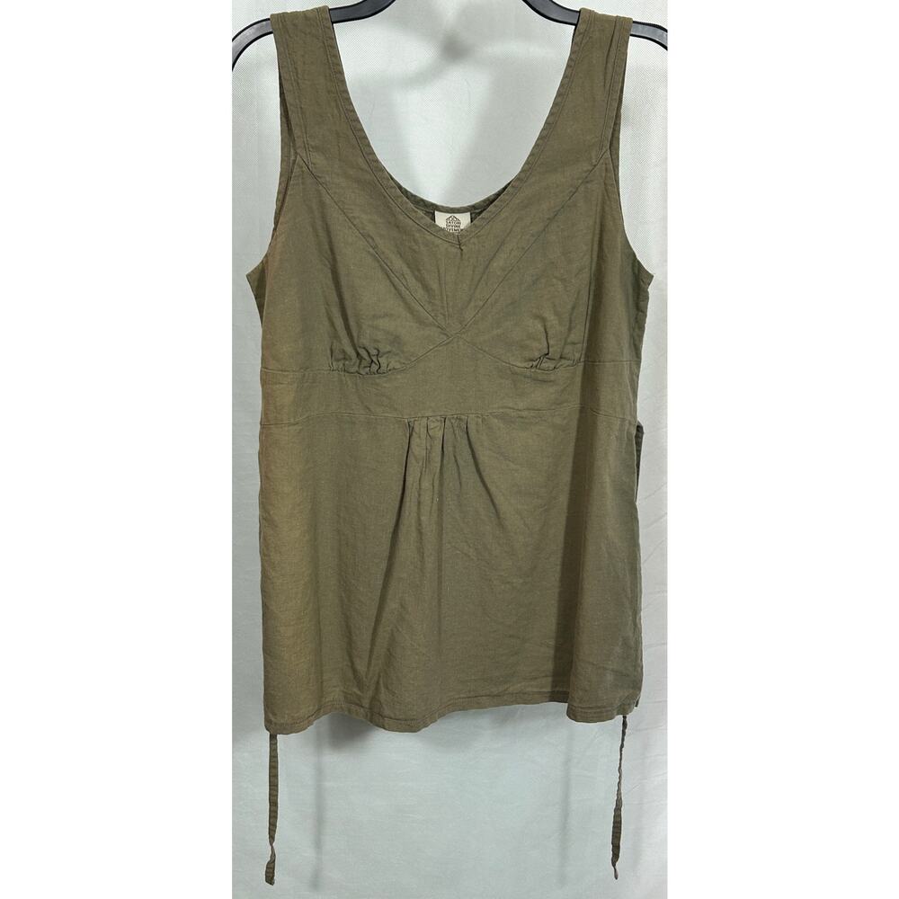 Satori Divine Movement Green Hemp Organic Cotton Tank Top Women’s Large